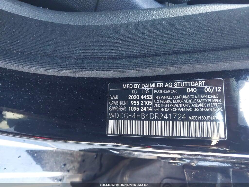WDDGF4HB4DR241724 2013 MERCEDES-BENZ C 250 photo no. 9