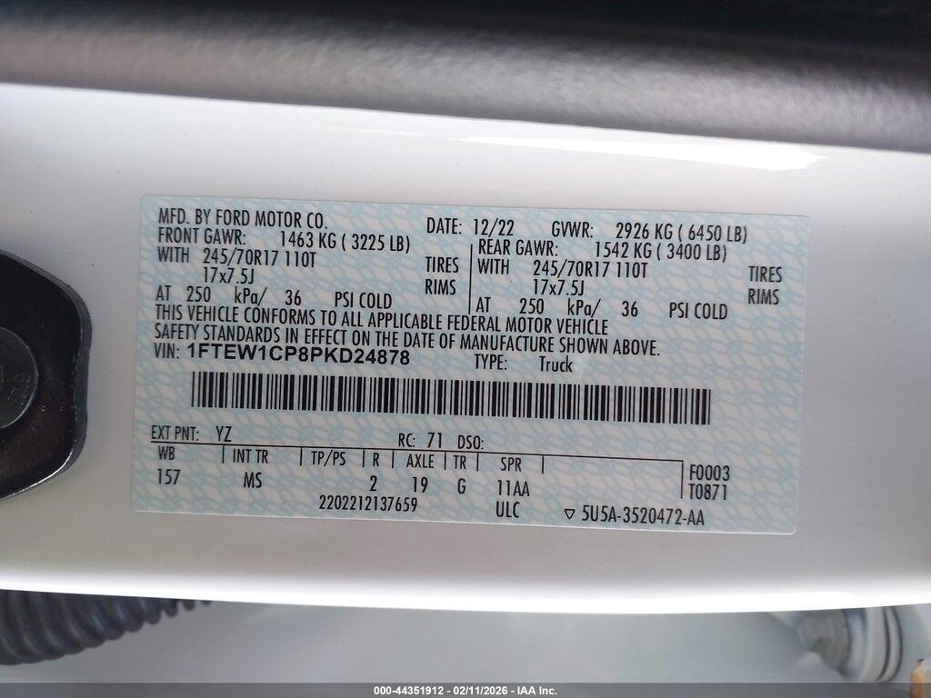 1FTEW1CP8PKD24878 2023 FORD F-150 photo no. 9