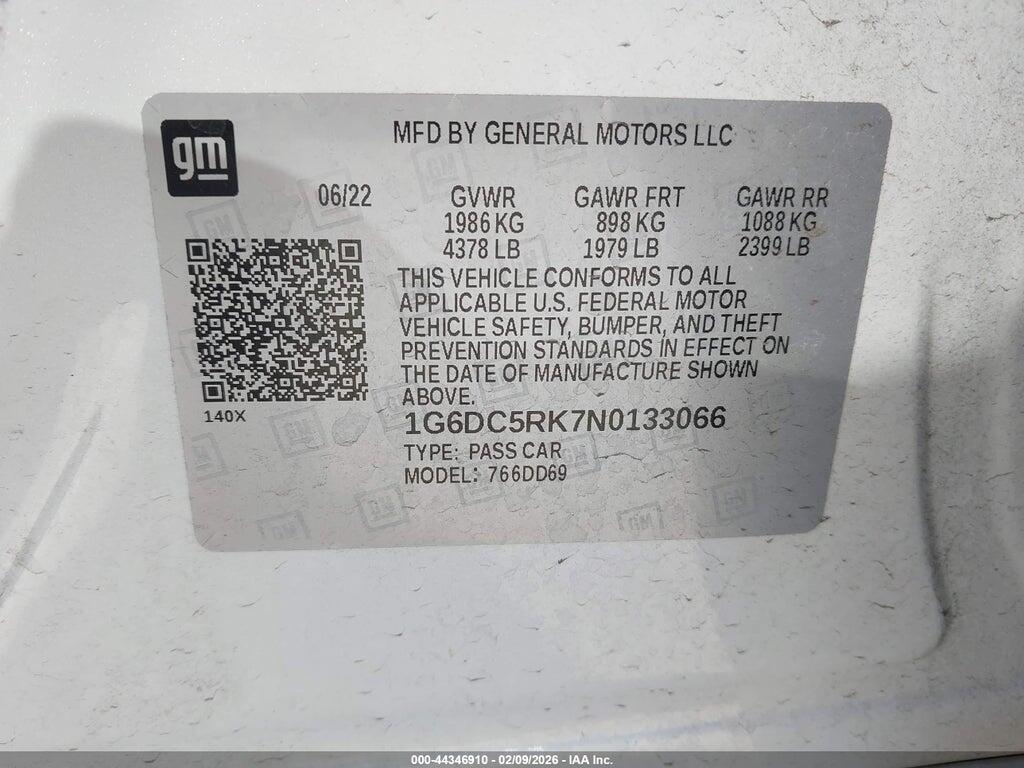 1G6DC5RK7N0133066 2022 CADILLAC CT4 photo no. 9