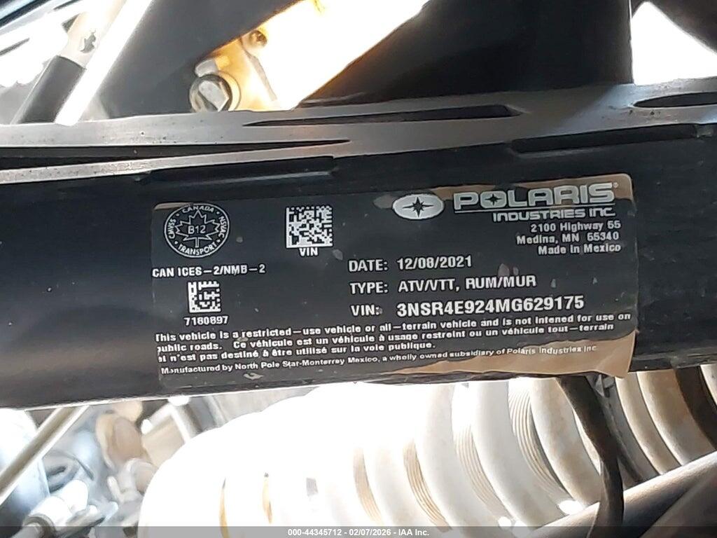 3NSR4E924MG629175 2021 POLARIS RZR photo no. 10