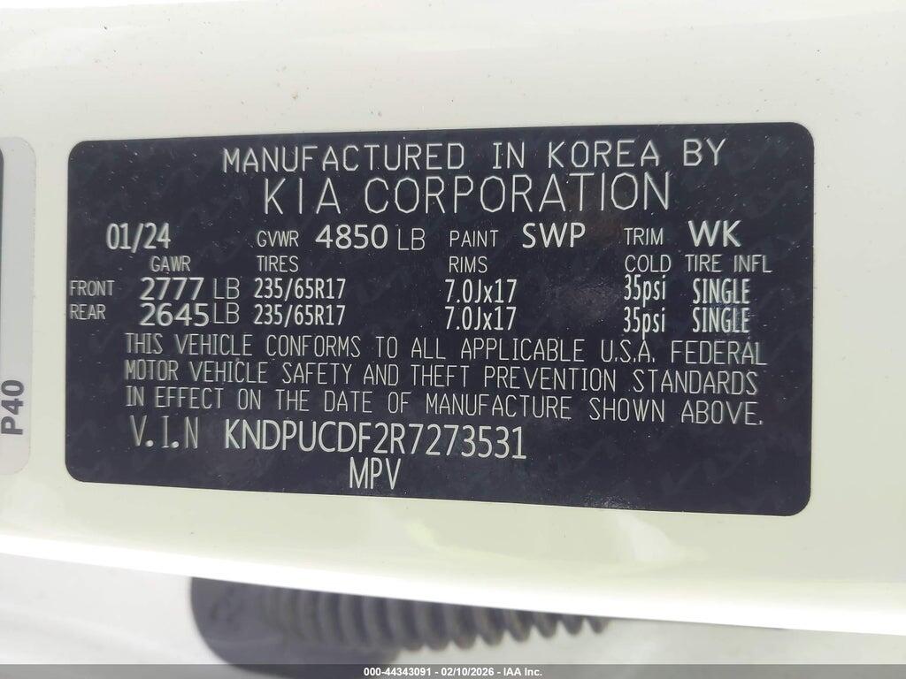 KNDPUCDF2R7273531 2024 KIA SPORTAGE photo no. 9