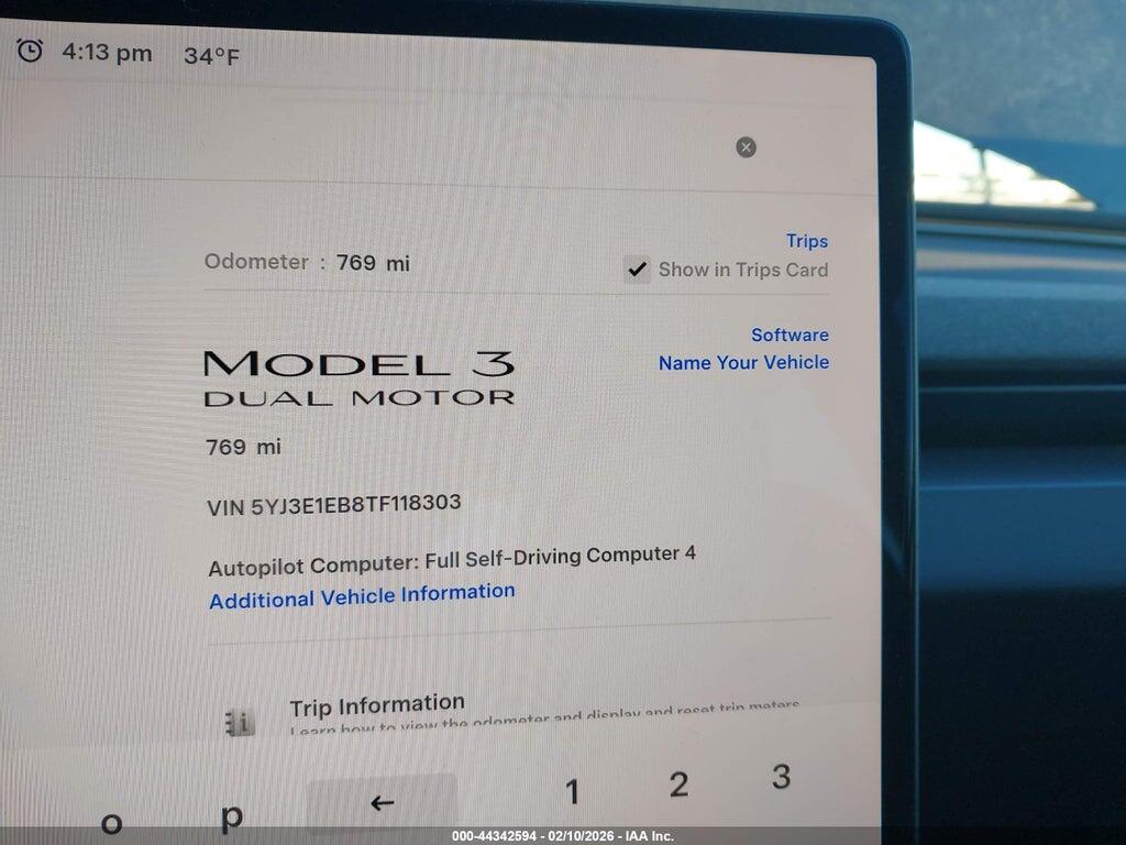 5YJ3E1EB8TF118303 2026 TESLA MODEL 3 photo no. 7