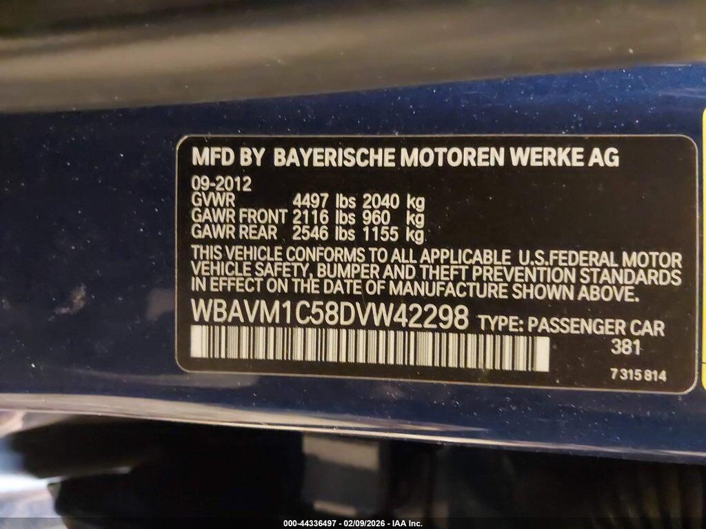 WBAVM1C58DVW42298 2013 BMW X1 photo no. 9