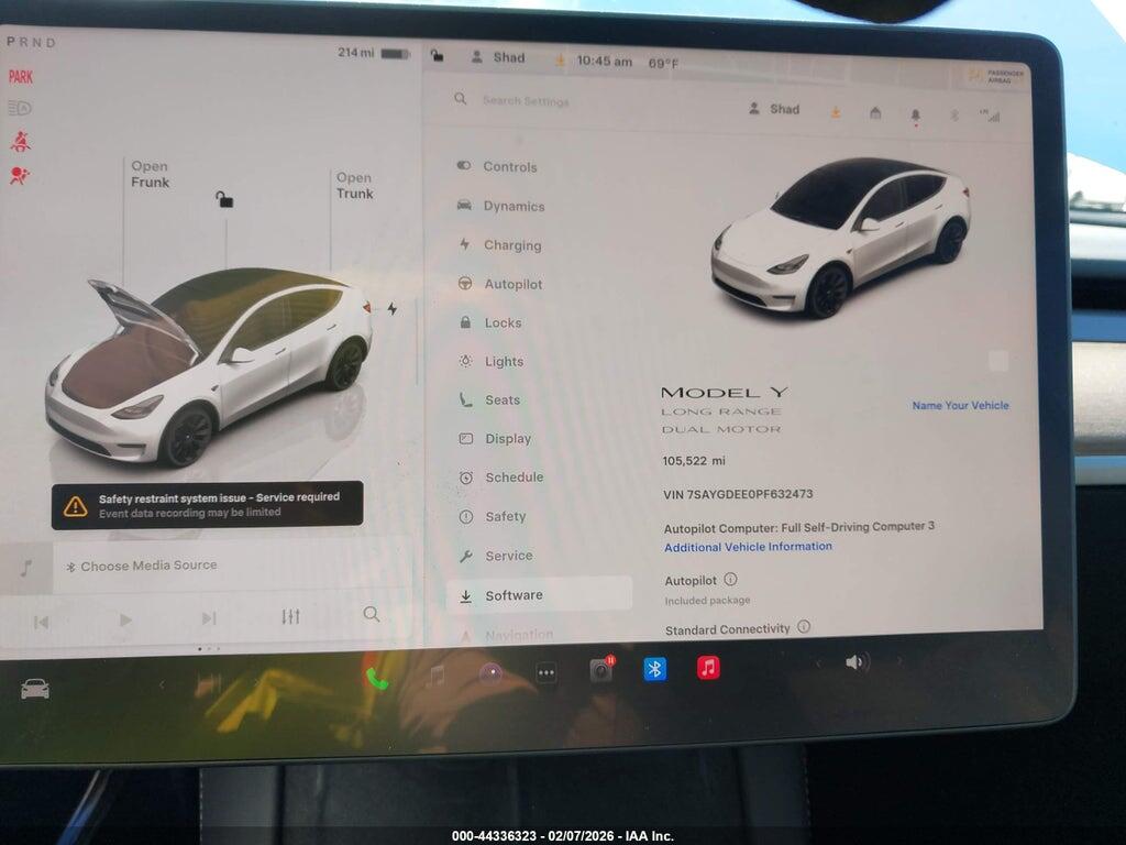 7SAYGDEE0PF632473 2023 TESLA MODEL Y photo no. 7
