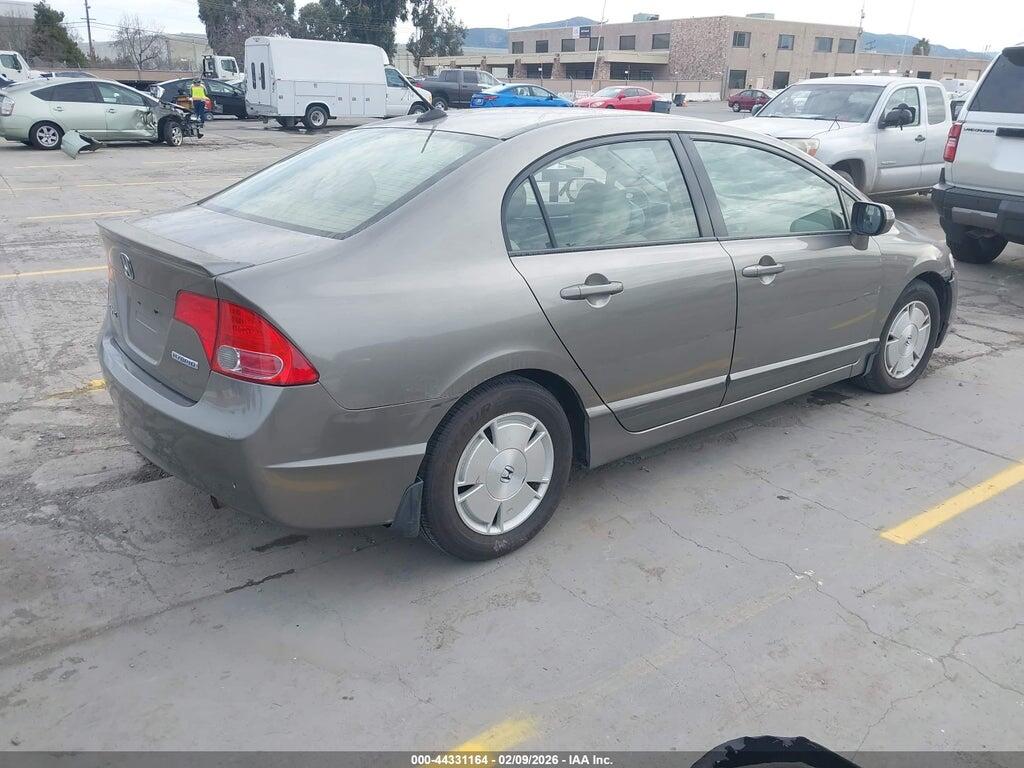 JHMFA36218S023688 2008 HONDA CIVIC HYBRID photo no. 4