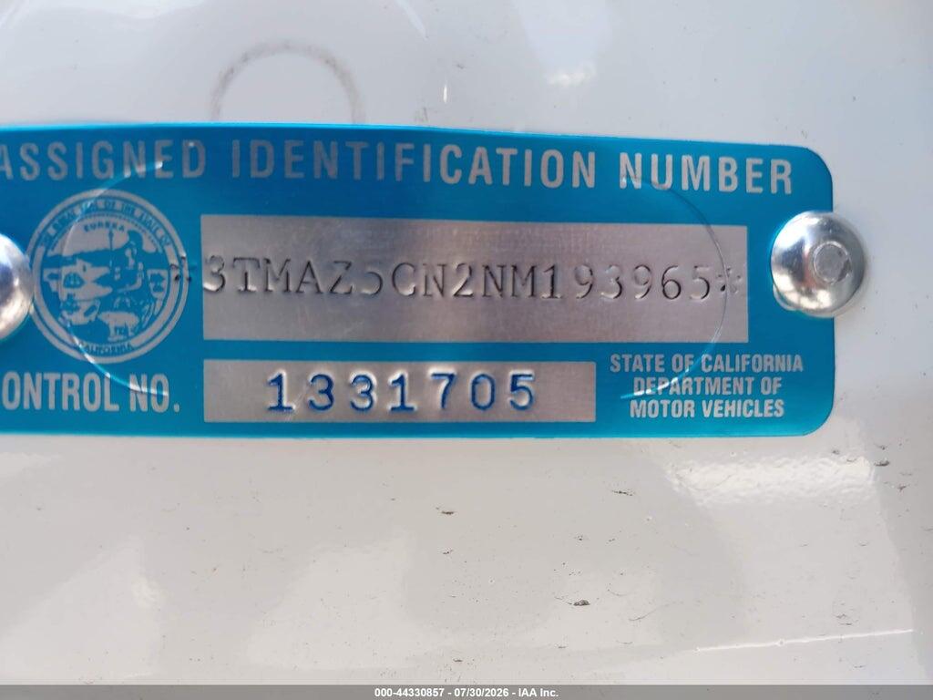 3TMAZ5CN2NM193965 2022 TOYOTA TACOMA photo no. 9