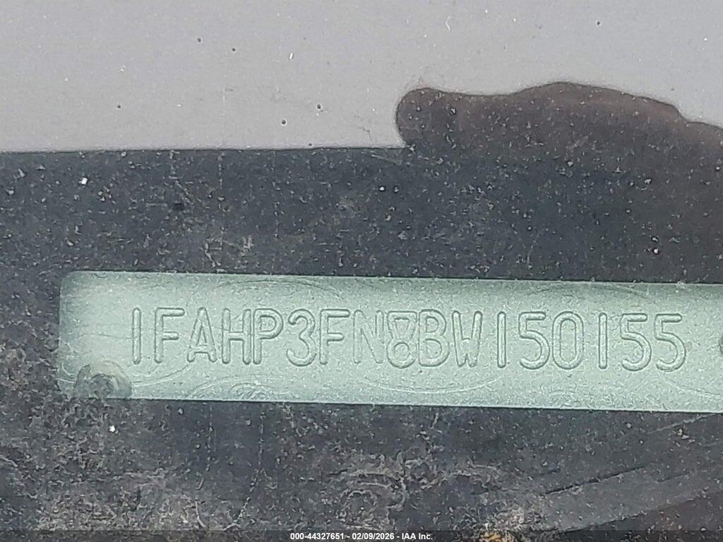 1FAHP3FN8BW150155 2011 FORD FOCUS photo no. 9