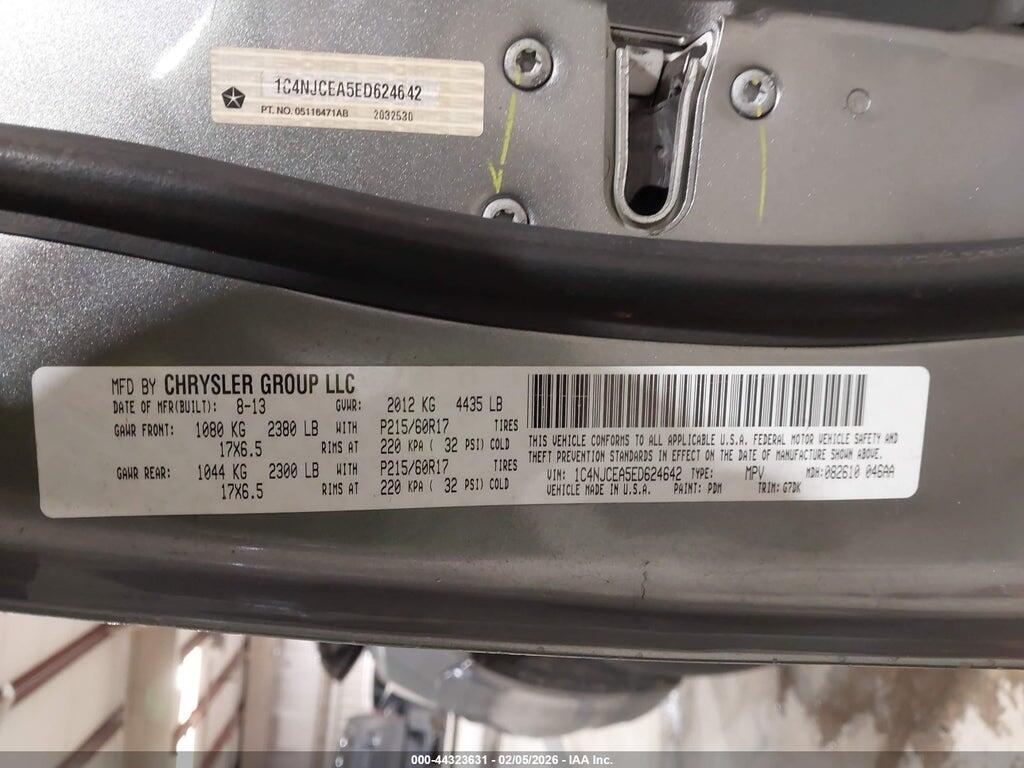 1C4NJCEA5ED624642 2014 JEEP COMPASS photo no. 9