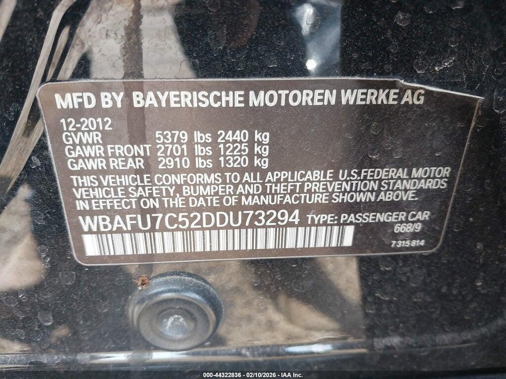 WBAFU7C52DDU73294 2013 BMW 535I photo no. 9