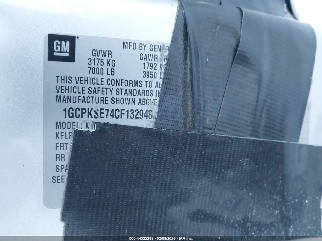 1GCPKSE74CF132948 2012 CHEVROLET SILVERADO 1500 photo no. 9