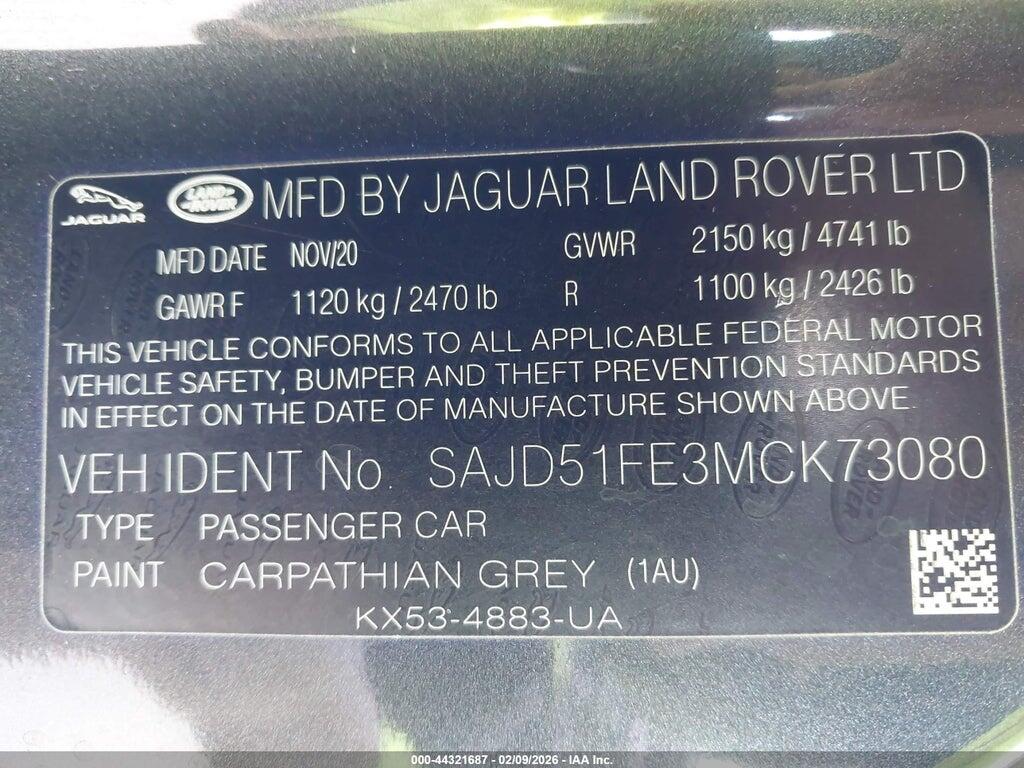 SAJD51FE3MCK73080 2021 JAGUAR F-TYPE photo no. 9