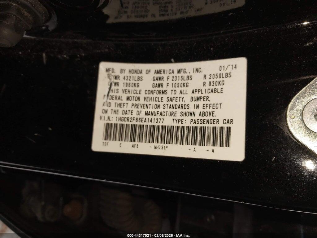 1HGCR2F86EA141377 2014 HONDA ACCORD photo no. 9