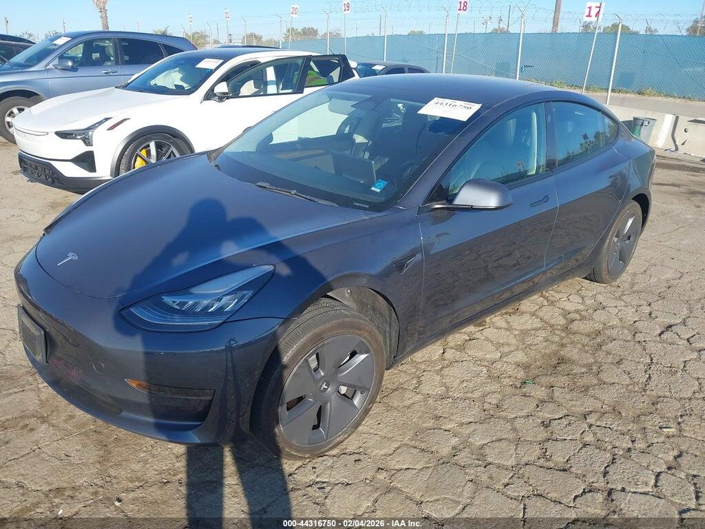 5YJ3E1EA3NF298820 2022 TESLA MODEL 3 photo no. 2