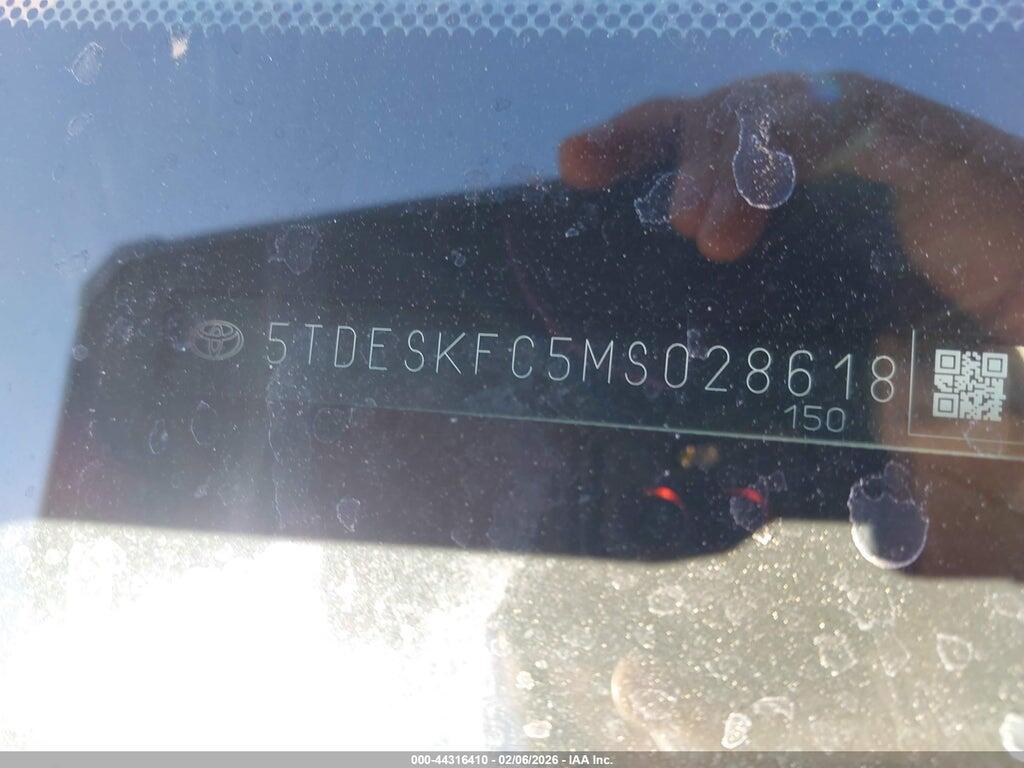 5TDESKFC5MS028618 2021 TOYOTA SIENNA photo no. 9
