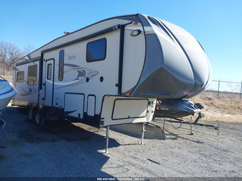 5ZT3CHYB0EA310030 2014 FOREST RIVER CHAPARRAL 328 RES 5TH WHEEL TRVL TRAILER photo no. 1