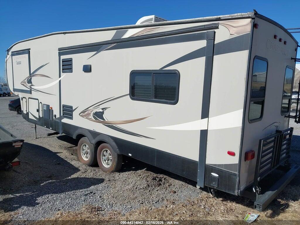 5ZT3CHYB0EA310030 2014 FOREST RIVER CHAPARRAL 328 RES 5TH WHEEL TRVL TRAILER photo no. 3