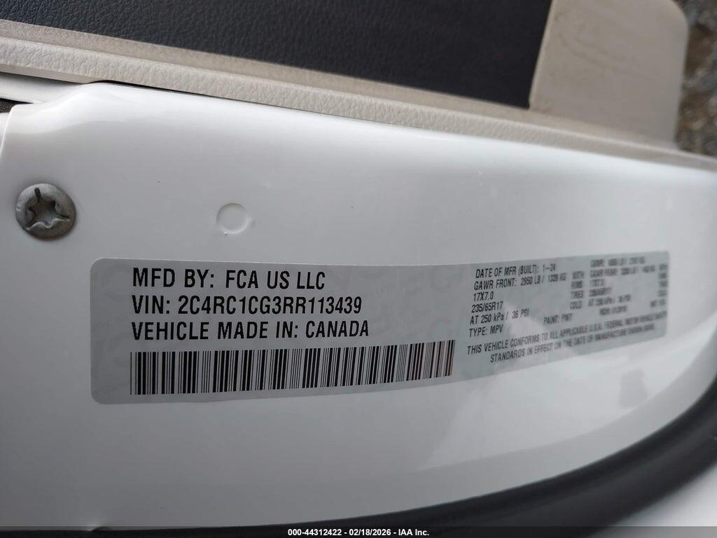 2C4RC1CG3RR113439 2024 CHRYSLER VOYAGER photo no. 9