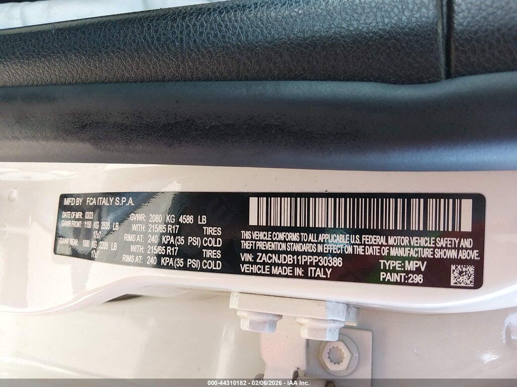 ZACNJDB11PPP30386 2023 JEEP RENEGADE photo no. 9
