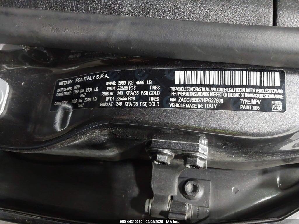 ZACCJBBB7HPG27806 2017 JEEP RENEGADE photo no. 9