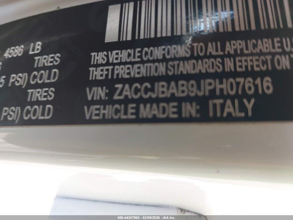 ZACCJBAB9JPH07616 2018 JEEP RENEGADE photo no. 9
