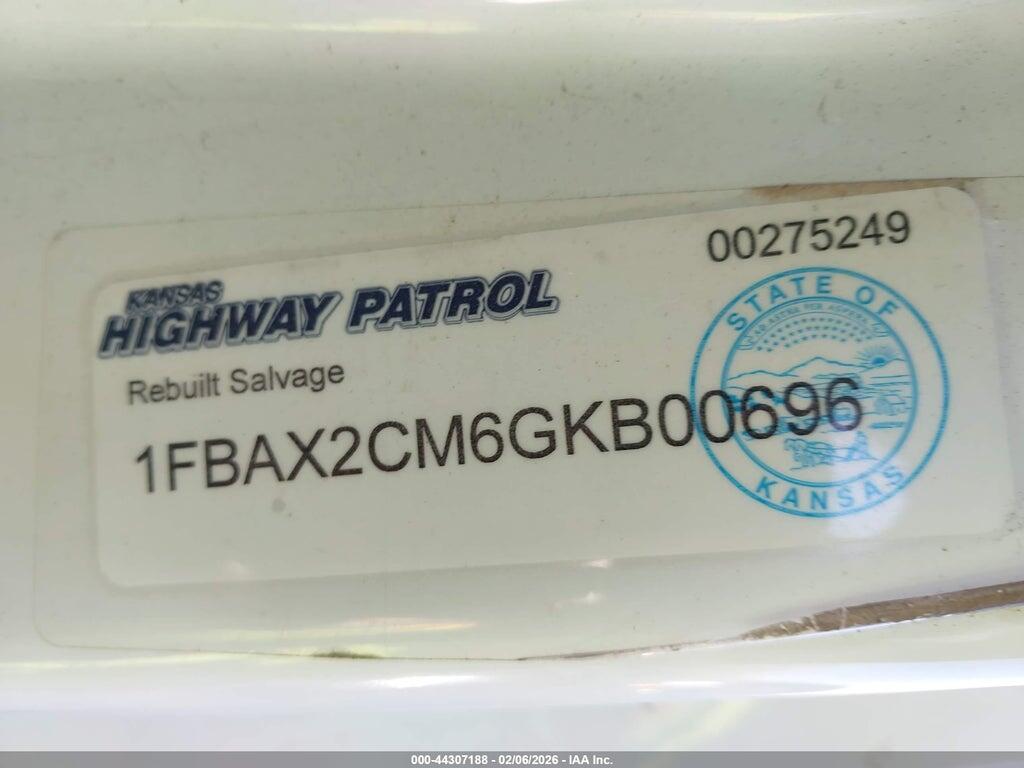 1FBAX2CM6GKB00696 2016 FORD TRANSIT-350 photo no. 8