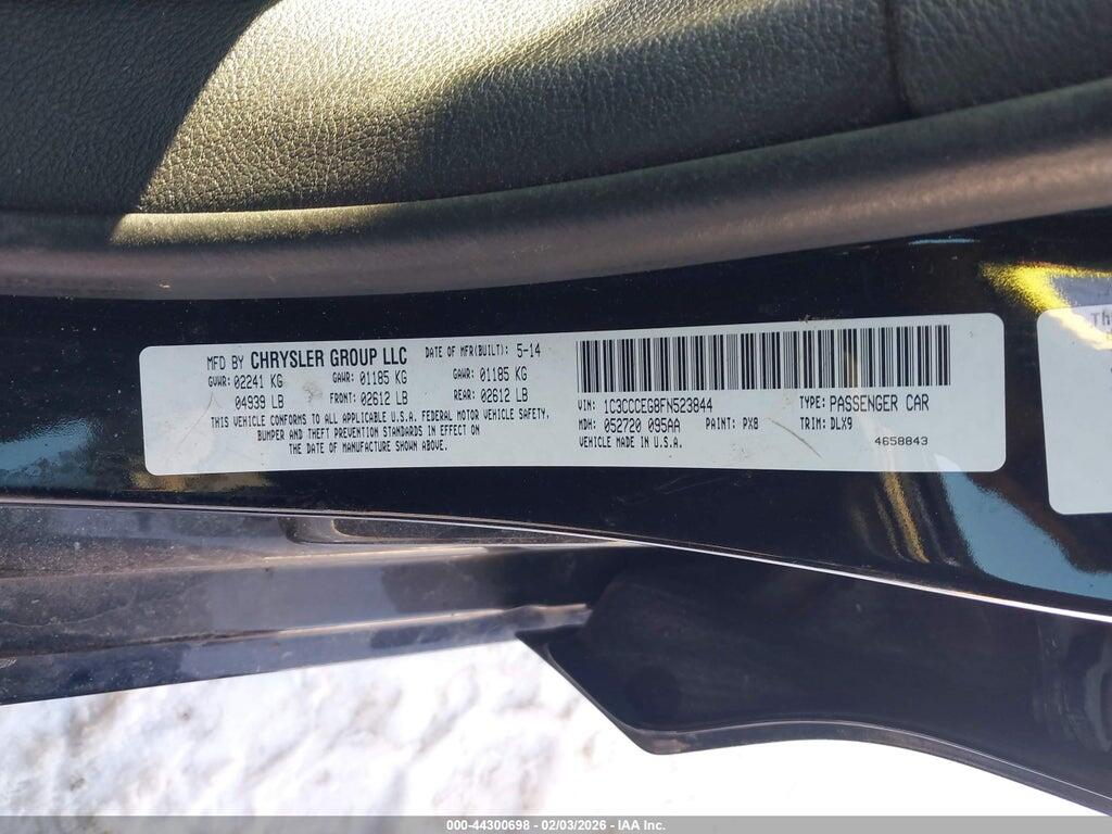 1C3CCCEG8FN523844 2015 CHRYSLER 200 photo no. 9