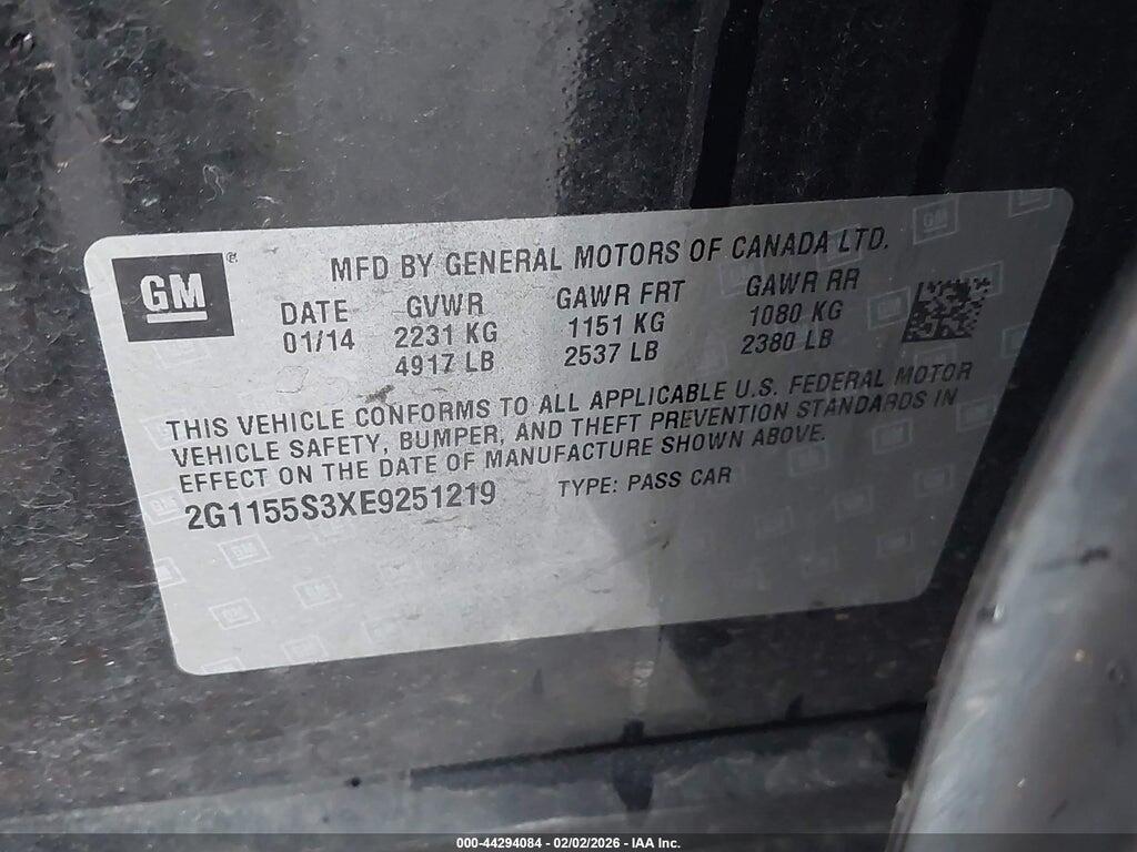 2G1155S3XE9251219 2014 CHEVROLET IMPALA photo no. 9