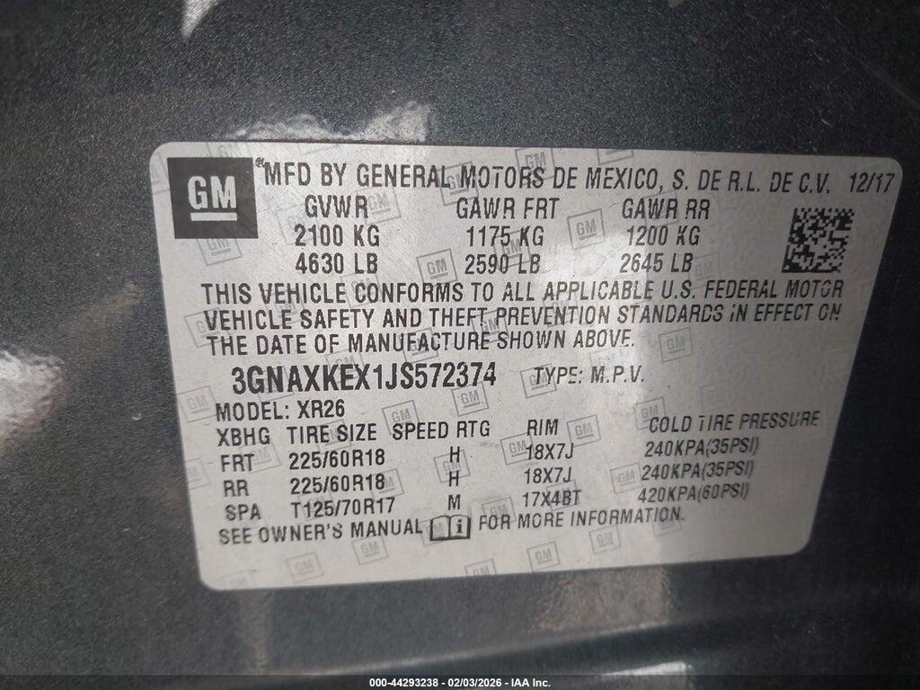 3GNAXKEX1JS572374 2018 CHEVROLET EQUINOX photo no. 9