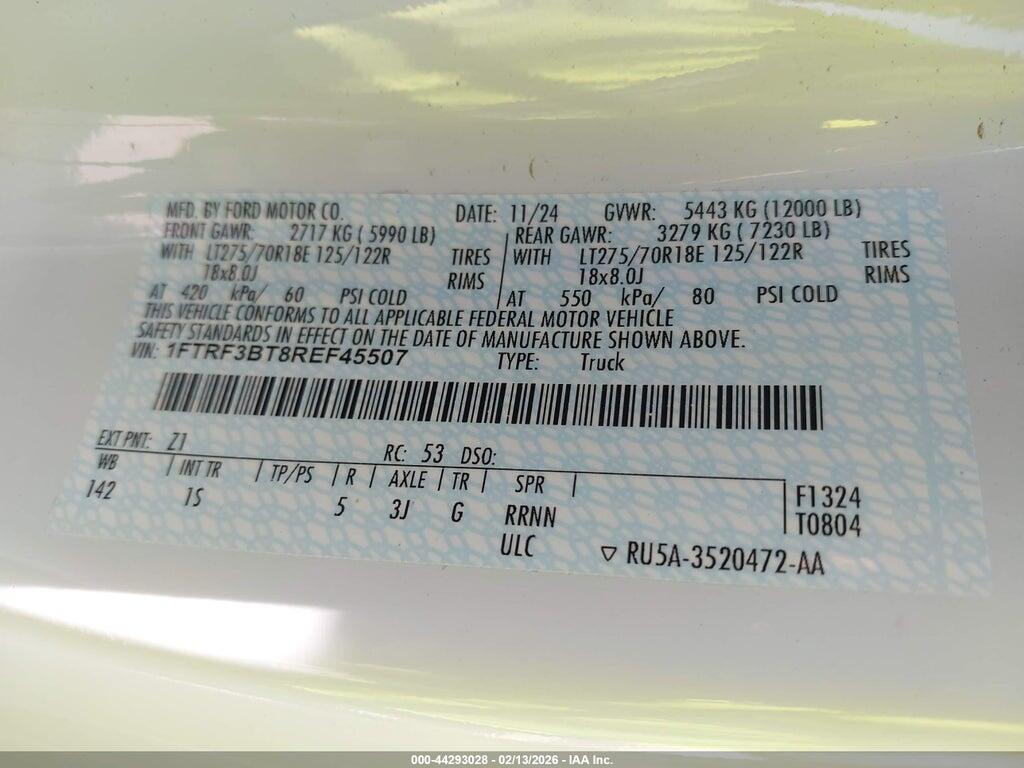 1FTRF3BT8REF45507 2024 FORD F-350 photo no. 8