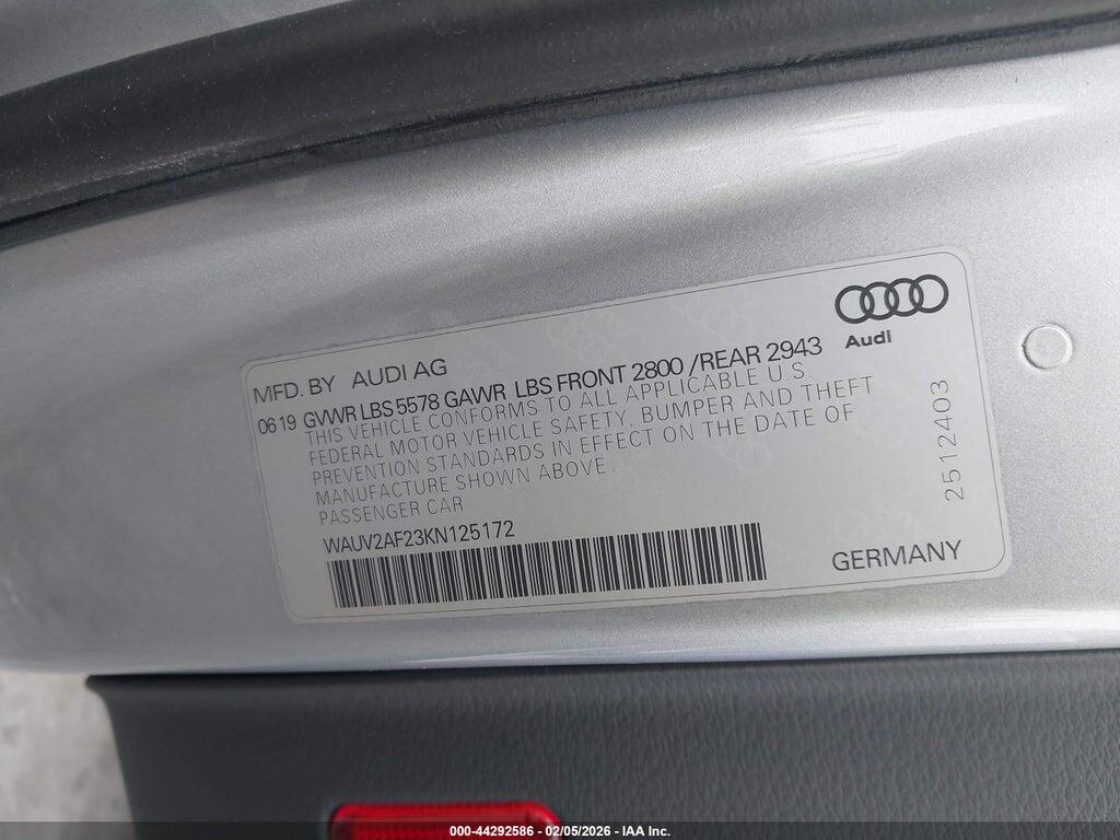 WAUV2AF23KN125172 2019 AUDI A7 photo no. 9