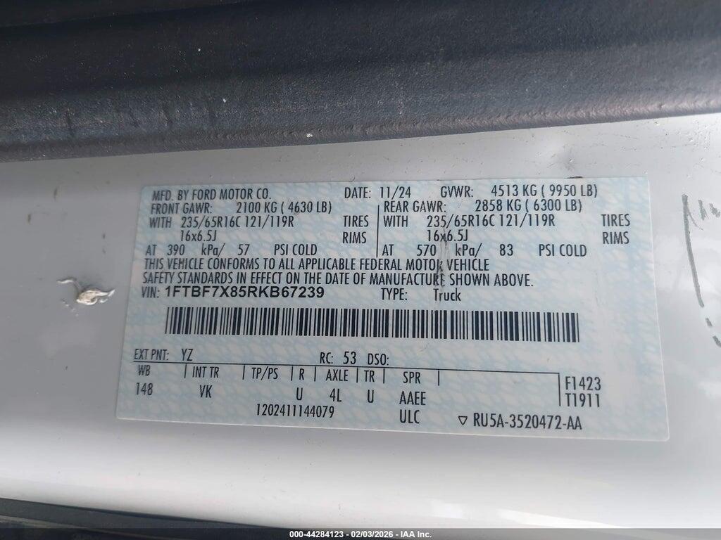1FTBF7X85RKB67239 2024 FORD TRANSIT-350 CARGO VAN photo no. 9