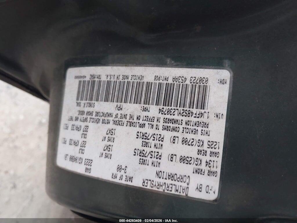 1J4FF48S2YL230794 2000 JEEP CHEROKEE photo no. 9