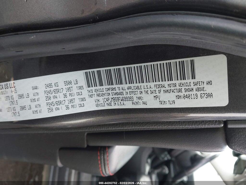 1C4PJMBS9FW699393 2015 JEEP CHEROKEE photo no. 9