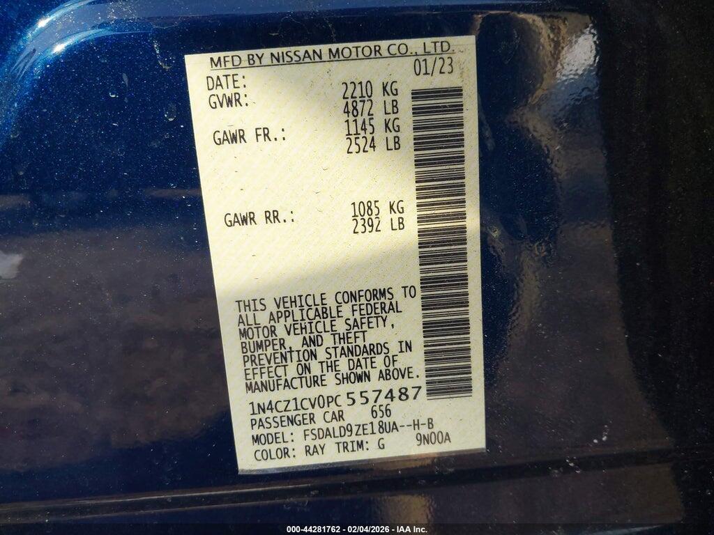 1N4CZ1CV0PC557487 2023 NISSAN LEAF photo no. 9