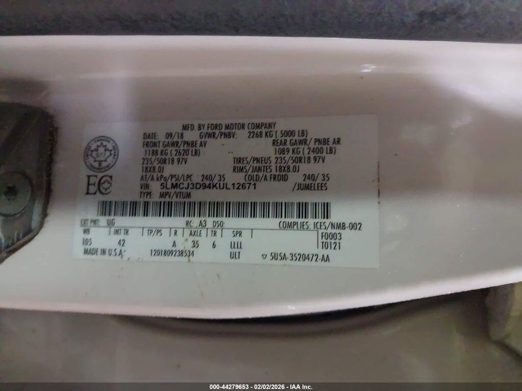 5LMCJ3D94KUL12671 2019 LINCOLN MKC photo no. 9