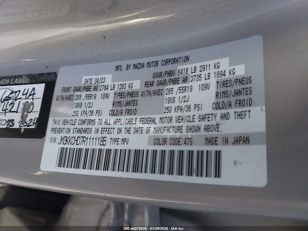JM3KKCHD7R1111185 2024 MAZDA CX-90 photo no. 9