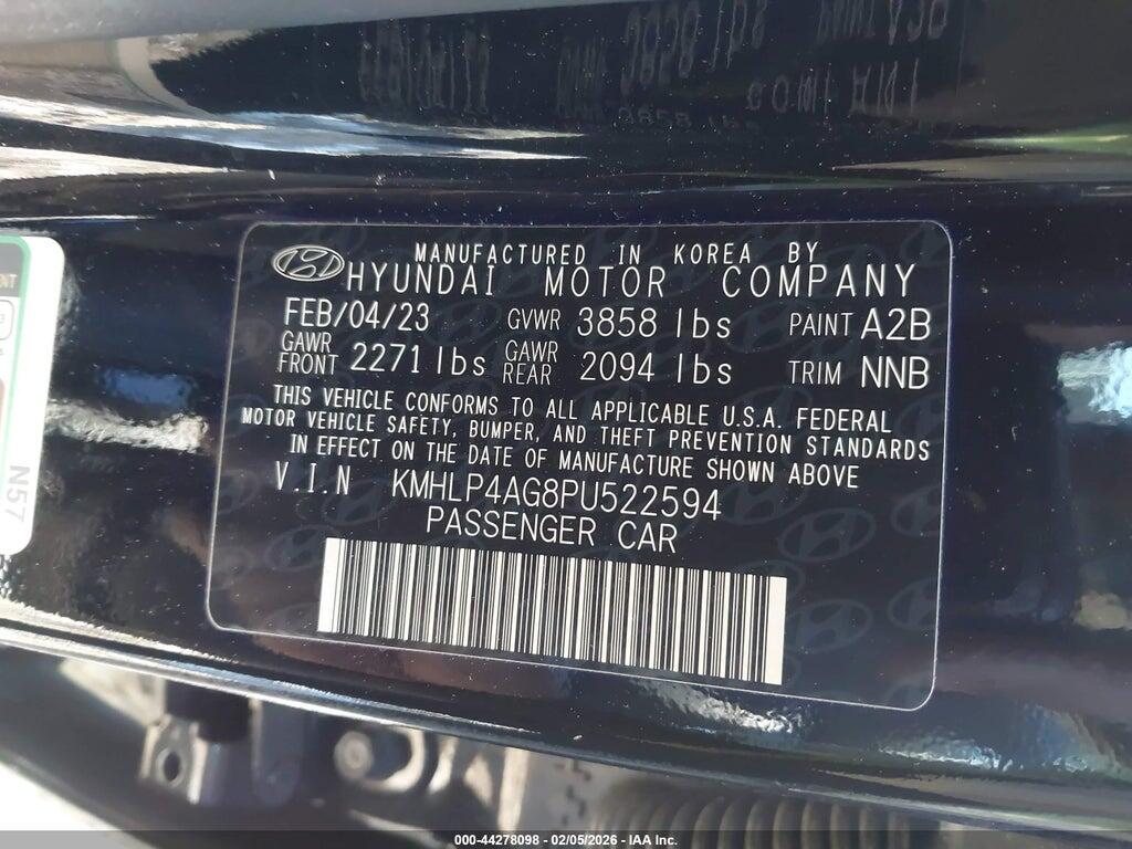 KMHLP4AG8PU522594 2023 HYUNDAI ELANTRA photo no. 9