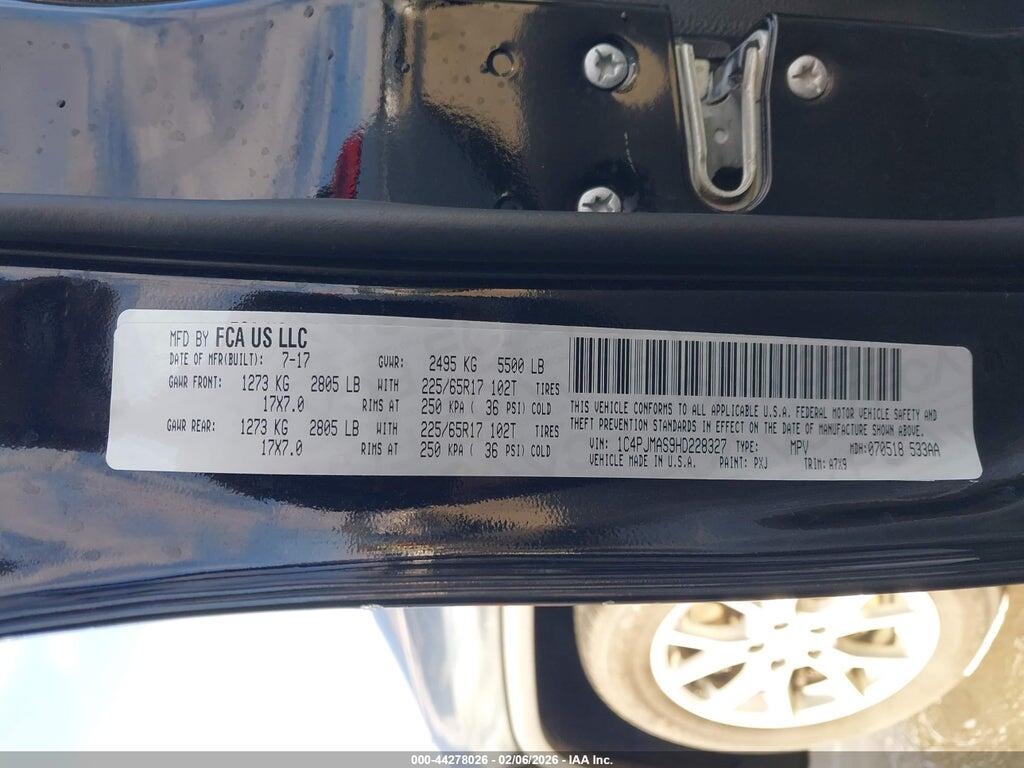 1C4PJMAS9HD228327 2017 JEEP CHEROKEE photo no. 9
