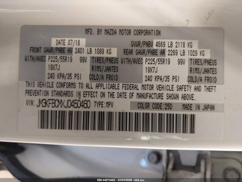 JM3KFBCMXJ0450460 2018 MAZDA CX-5 photo no. 9