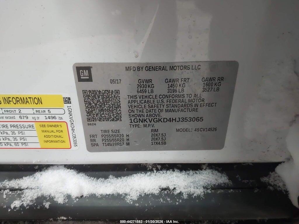 1GNKVGKD4HJ353065 2017 CHEVROLET TRAVERSE photo no. 9