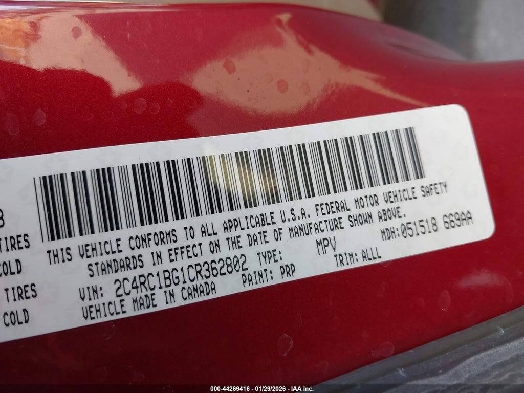 2C4RC1BG1CR362802 2012 CHRYSLER TOWN & COUNTRY photo no. 9