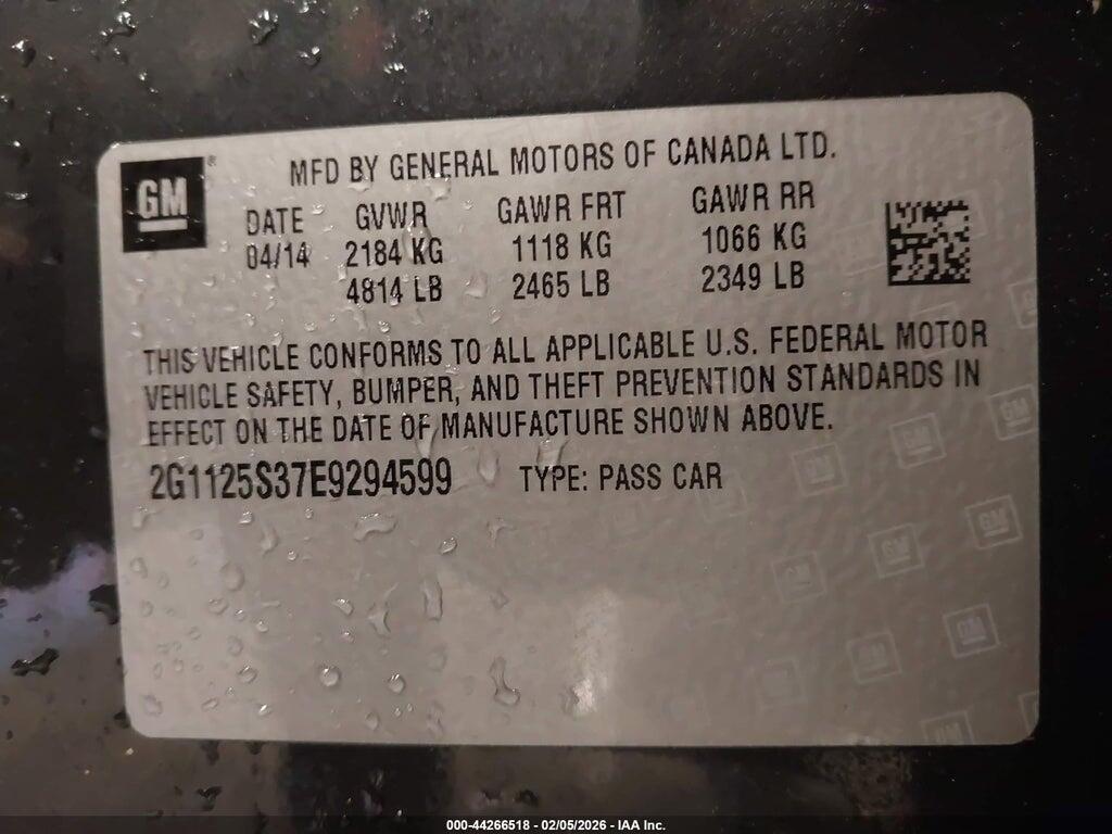 2G1125S37E9294599 2014 CHEVROLET IMPALA photo no. 9