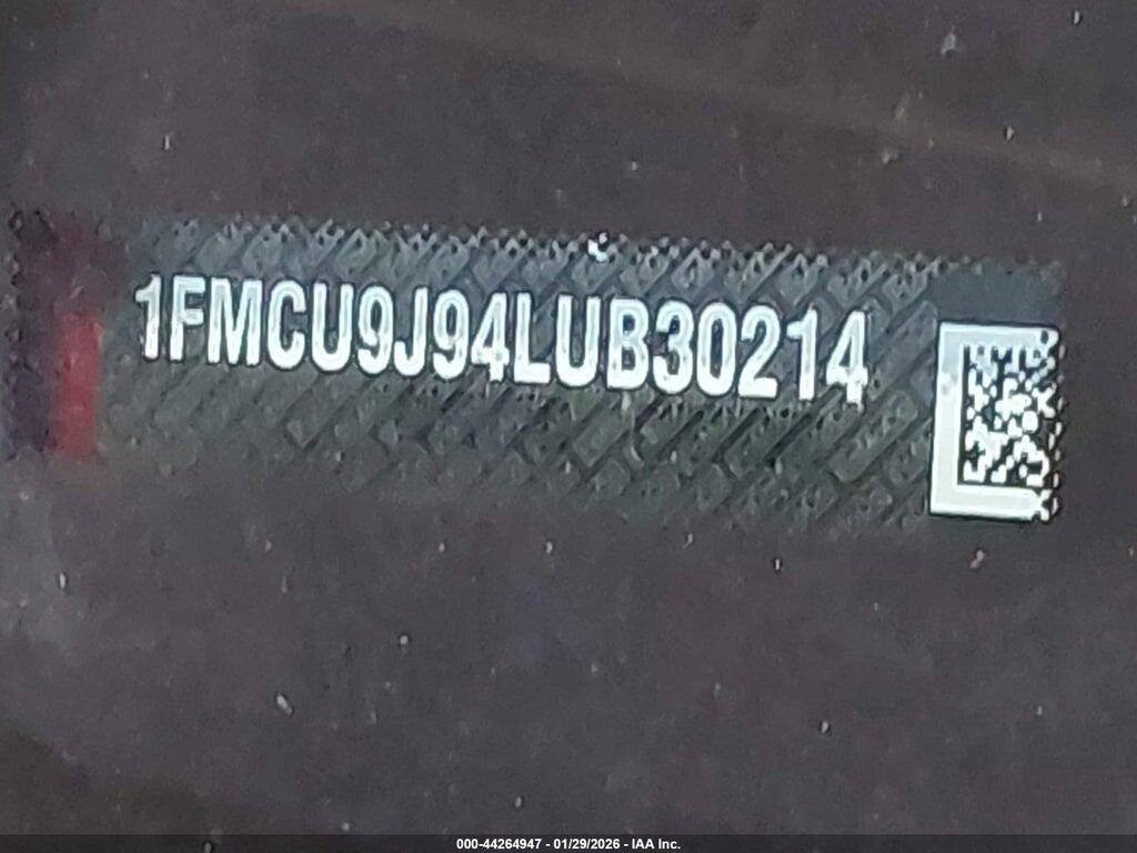1FMCU9J94LUB30214 2020 FORD ESCAPE photo no. 9