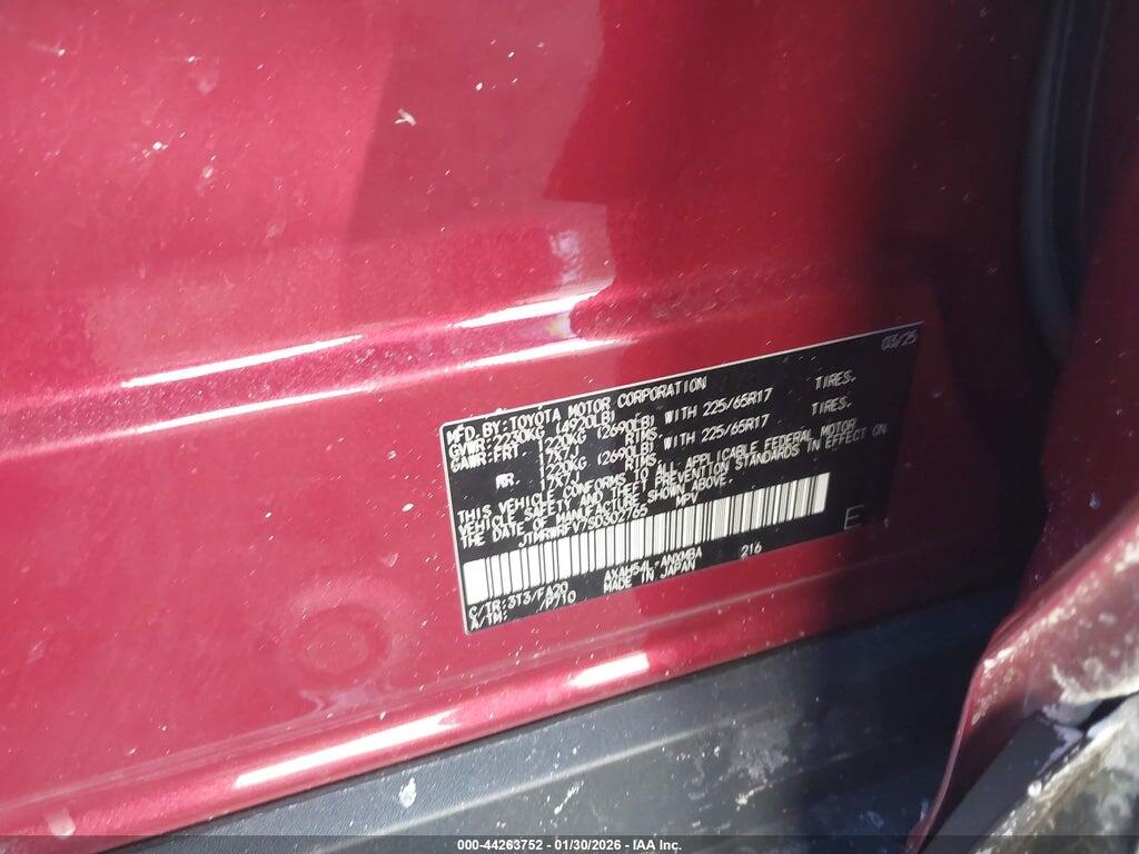 JTMRWRFV7SD302765 2025 TOYOTA RAV4 HYBRID photo no. 9