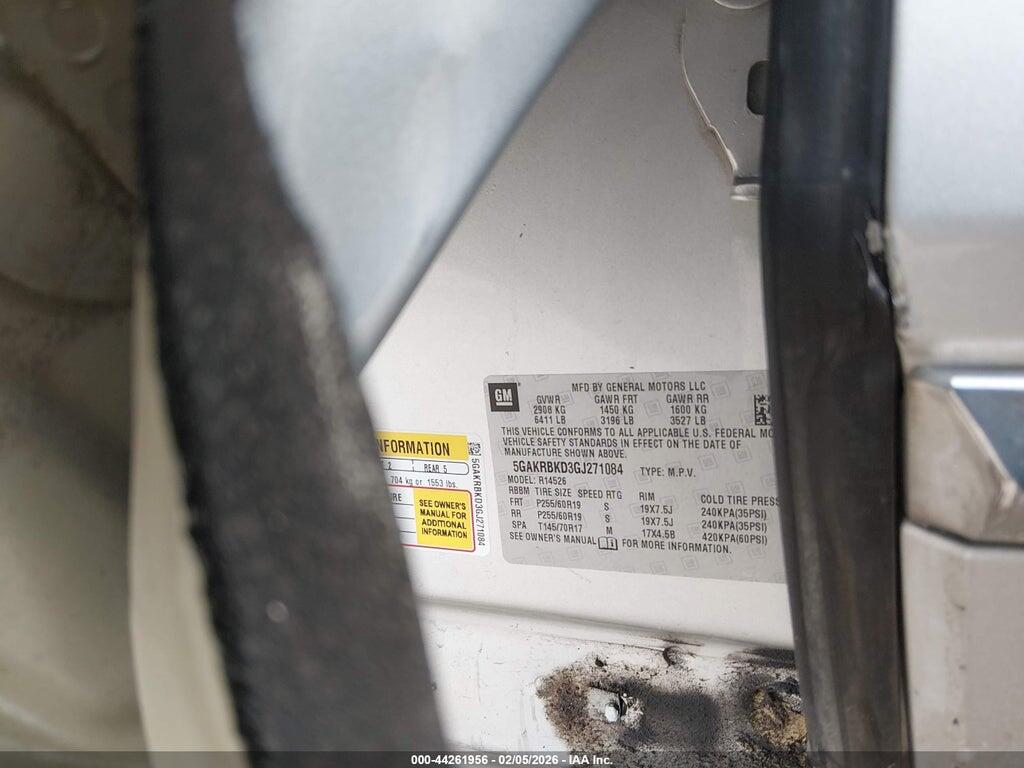 5GAKRBKD3GJ271084 2016 BUICK ENCLAVE photo no. 9