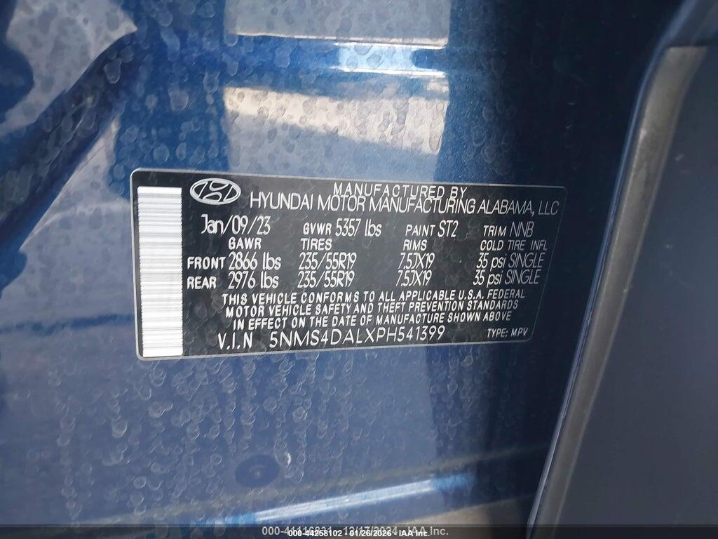 2023 HYUNDAI SANTA FE LIMITED — Фото 9 из 16