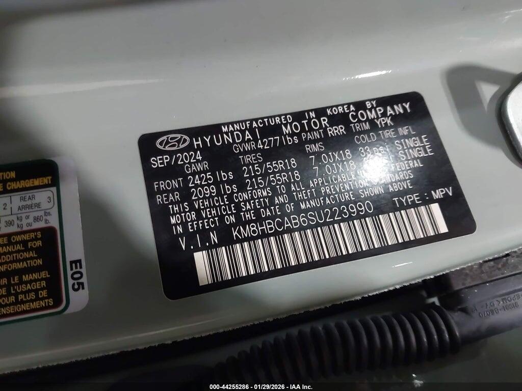 KM8HBCAB6SU223990 2025 HYUNDAI KONA photo no. 9