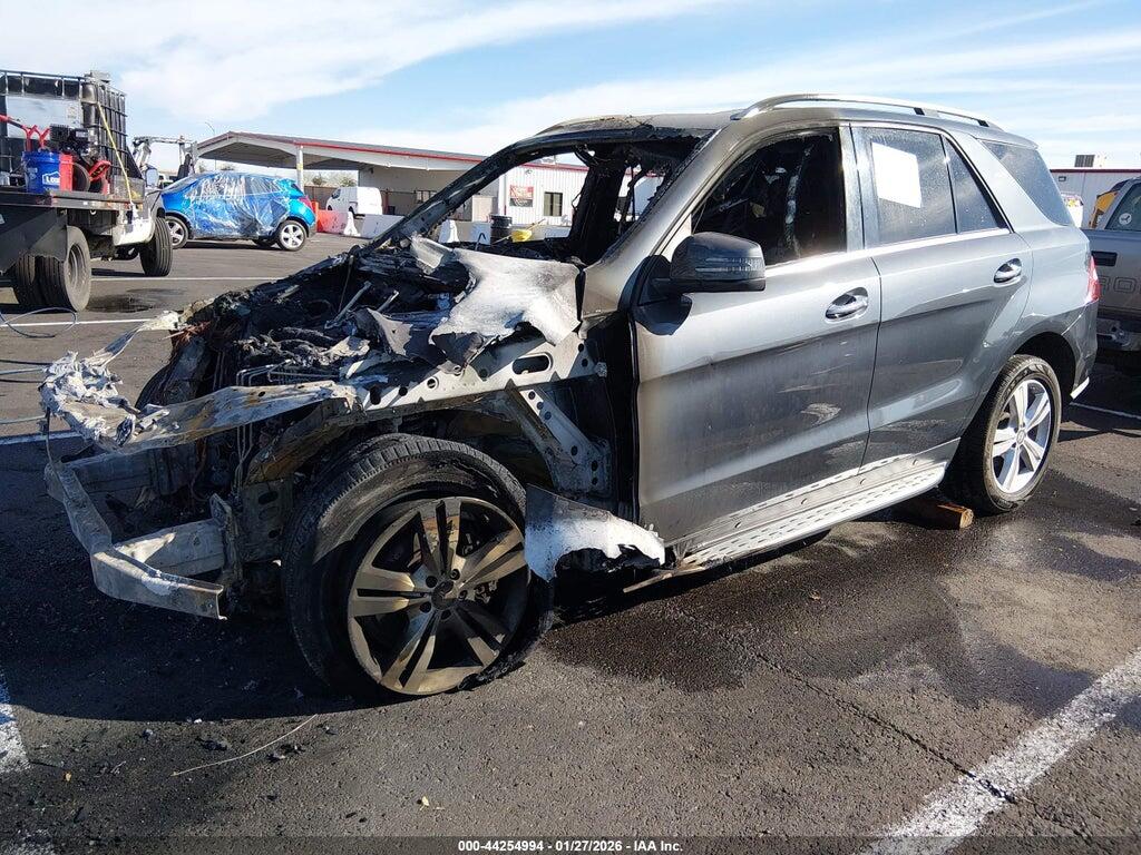 4JGDA5HB4FA607969 2015 MERCEDES-BENZ ML 350 photo no. 2