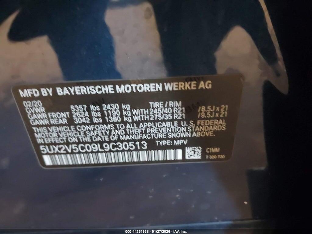 5UX2V5C09L9C30513 2020 BMW X4 photo no. 9