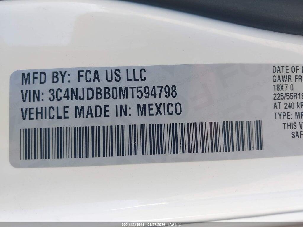 3C4NJDBB0MT594798 2021 JEEP COMPASS photo no. 9